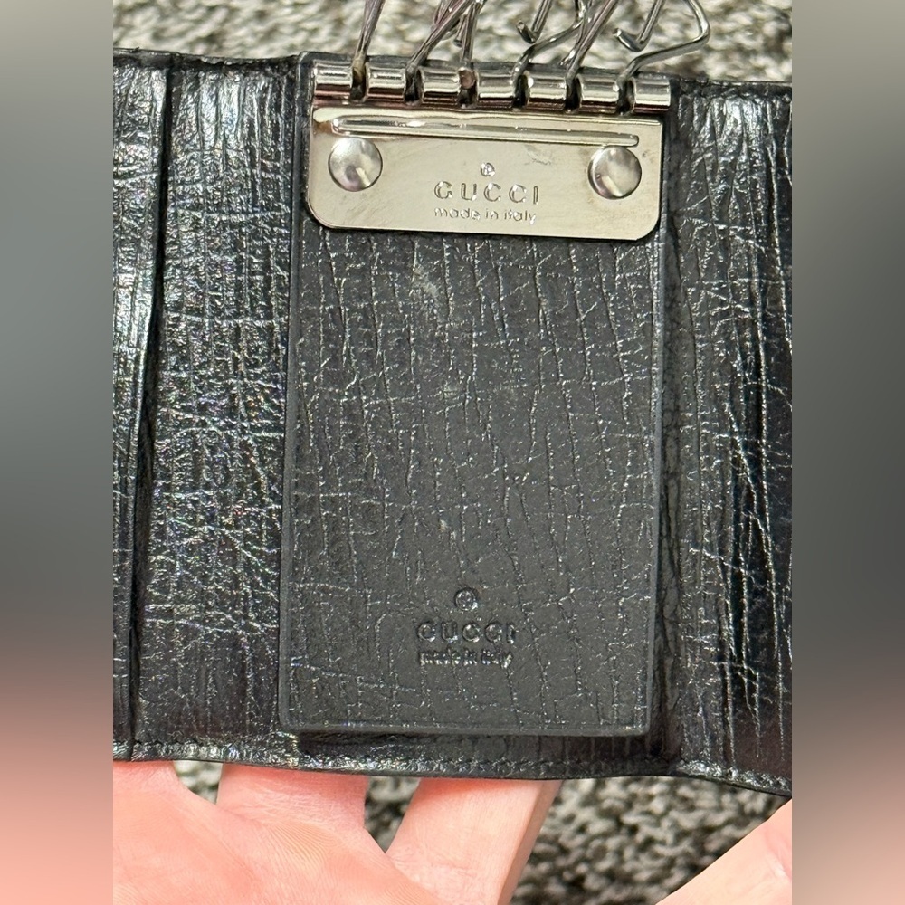 Gucci black/grey key holder - Picture 8 of 9